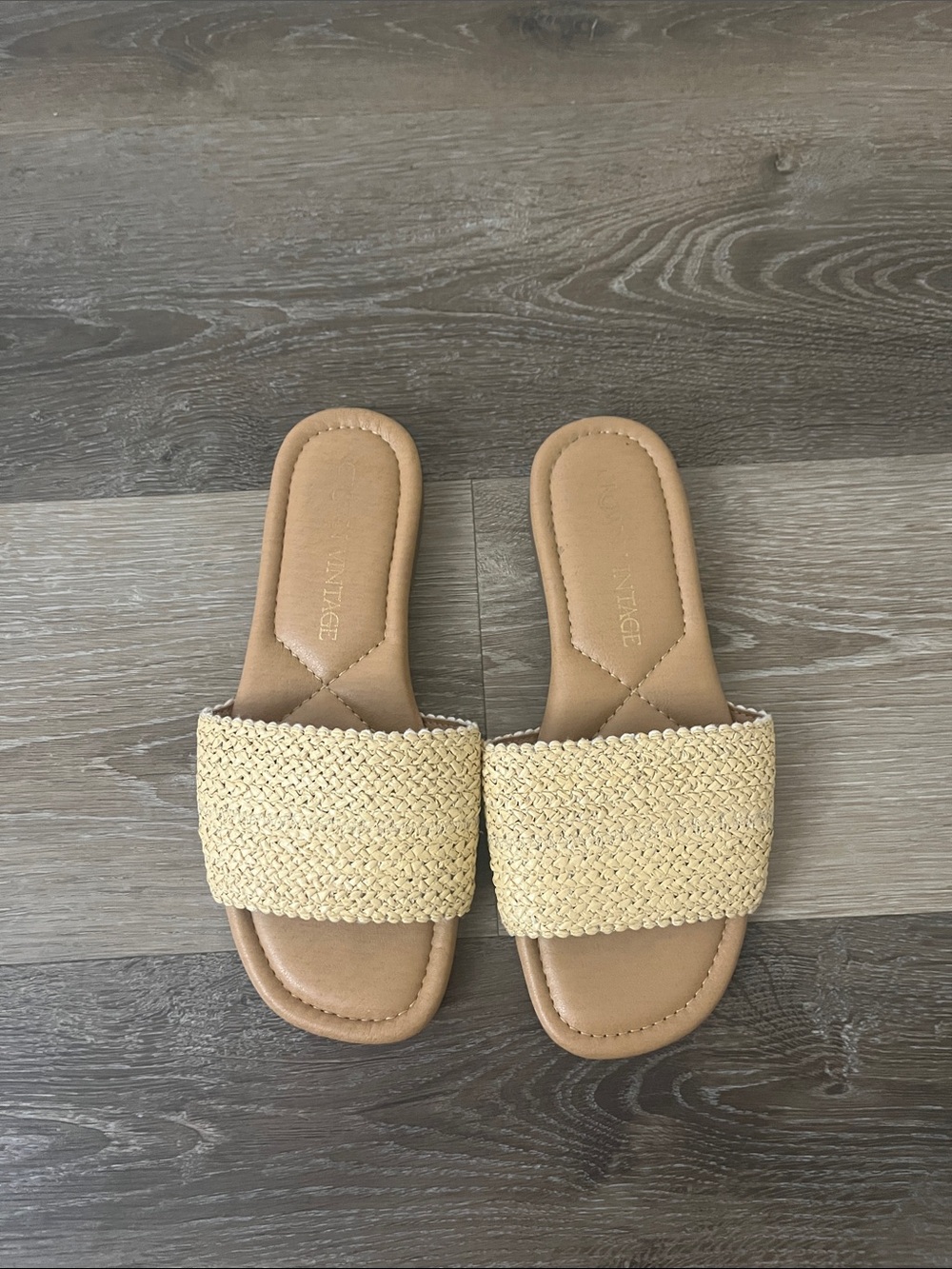 Slide Sandals in Natural - Women